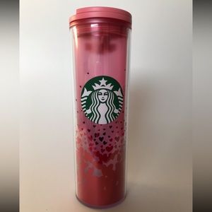 Starbucks Valentine's 2022  Pink and Red Heart Tumblers 16oz ❤️💕💋